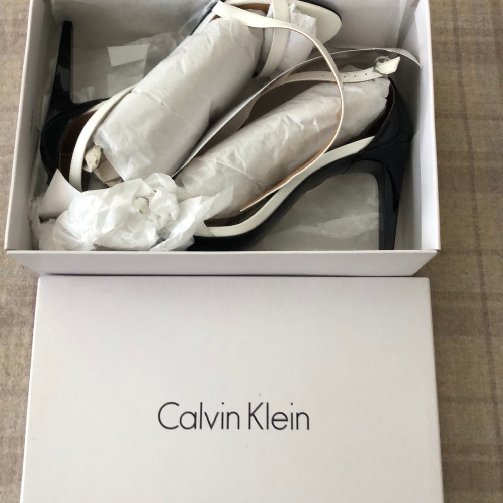 Calvin Klein strappy heels NWT
